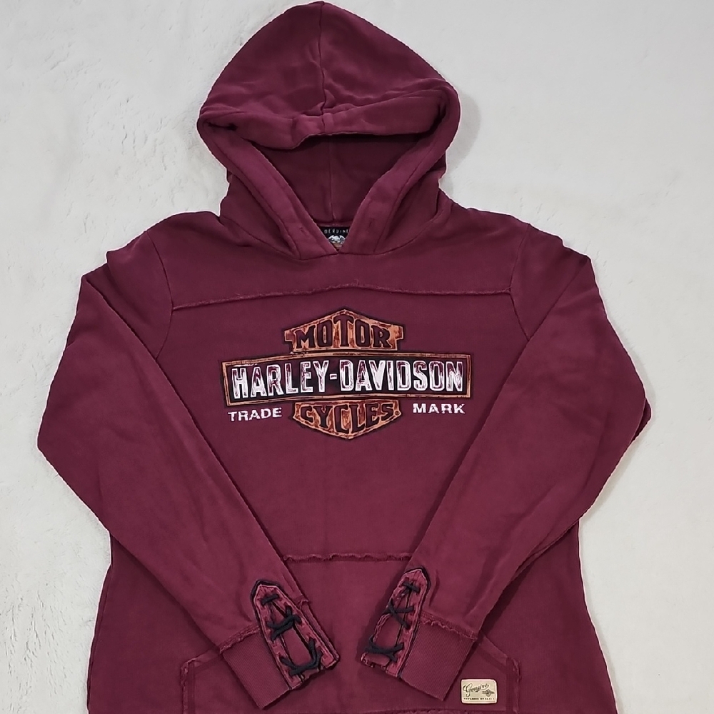 Harley-Davidson Maroon Pullover Hoodie